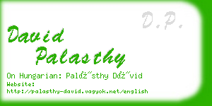 david palasthy business card